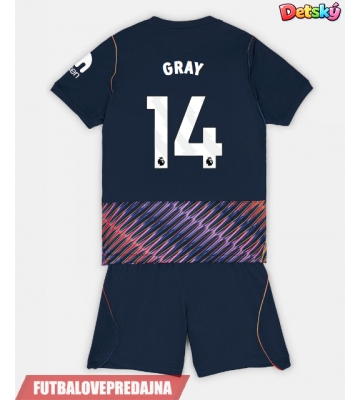 Lacne Dětský Futbalové dres Tottenham Hotspur Archie Gray #14 2026-27 Krátky Rukáv - Preč (+ trenírky)